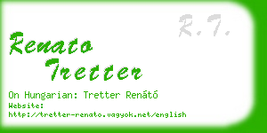 renato tretter business card
