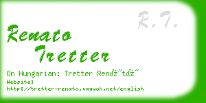 renato tretter business card